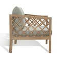 thumbnail image 6 of SAFAVIEH Couture Fiji Modern Eucalyptus Wood Solid Patio Chair, Brown/Light Grey, 6 of 13