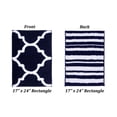thumbnail image 4 of Better Trends Marrakesh Polyester 2 Piece Bath Rug Set - Navy, 4 of 7