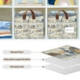 thumbnail image 4 of Yayeee Foldable Storage Basket for Shelves with Handles Set of 2 Waterproof Cloth Bins, Snowy Mountains, 4 of 7
