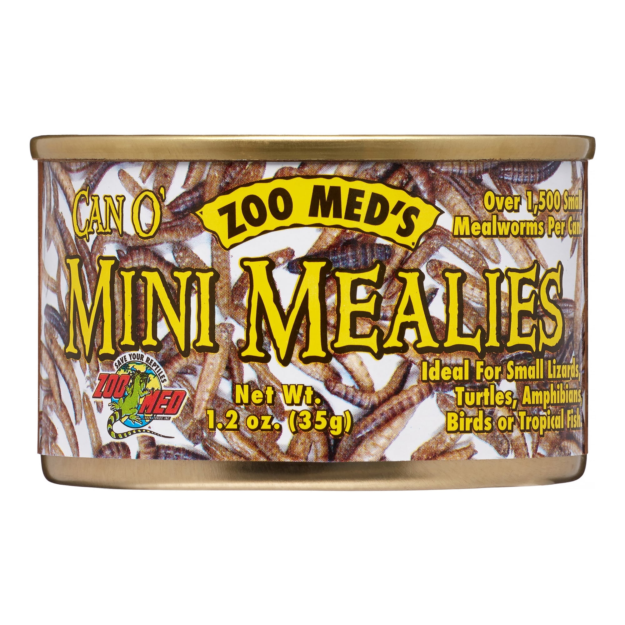 Zoo Med Can O' Mini Mealies Reptile Food, 1.2-Ounce
