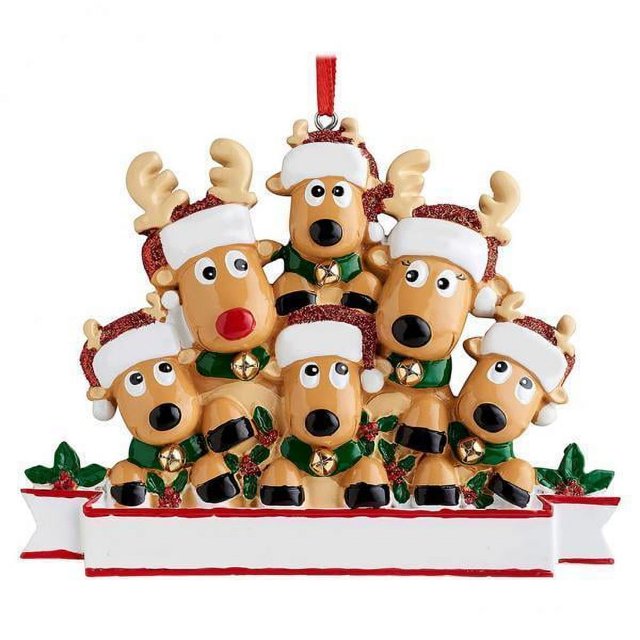 Conjunto de Ornamentos Navideños para , Figuras de Venado y Reno, Decoración Encantadora 3 piezas