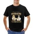 thumbnail image 7 of Being A Trophy Husband Is Exhausting Groovy Men's Cotton Short Sleeve HD Print Tee for Casual T-Shirt Crew Neck Top Black L, 7 of 7