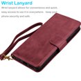 thumbnail image 5 of Tiflook Wallet Case For iPhone 13 Pro (6.1 inch) 2021, Premium Vegan Leather [RFID Blocking] [Detachable Magnetic Removable] Cash ID Credit Card Holder Slots Carrying Flip Cover Strap - Wine Red, 5 of 7