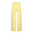 thumbnail image 5 of Linen Cotton Pants For Women Pull On Straight Leg Slacks Loose Casual High Waist Trousers With Pocket, 5 of 9