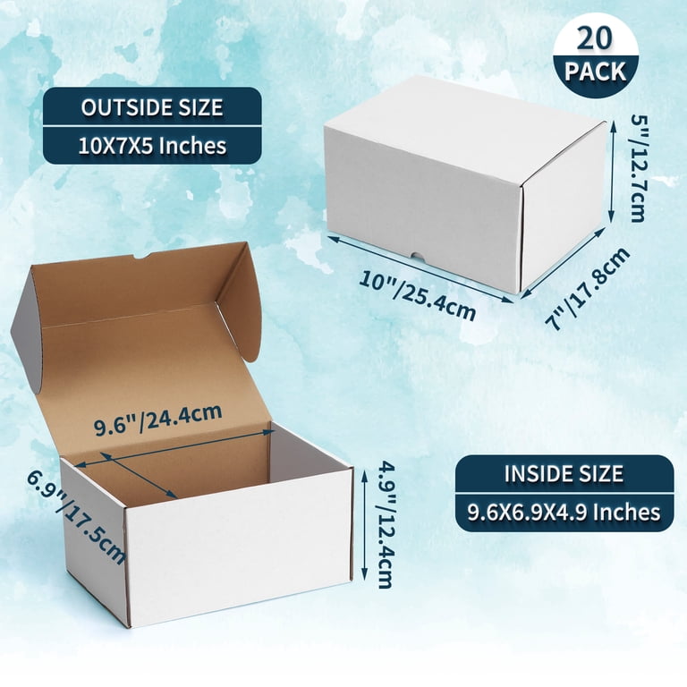 Sacco Da Boxe Acqua 100 Scatole Da Spedizione Bianche Ondulate 6.5 - Foto 7