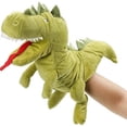 thumbnail image 1 of Plush Dinosaur Hand Puppet T-Rex with Open Movable Mouth for, 1 of 5