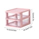 thumbnail image 3 of Organizador de escritorio de plástico transparente | Cajón apilable de 2, 3, 4 y 5 capas | Organizador de papelería | Cajones pequeños de 14,2 x 18,3 cm para oficina y hogar, 3 of 4