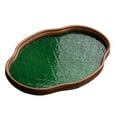 thumbnail image 4 of Begonia Tray Decorative Tray Dessert Countertop Bread Wooden Storage Tray Storage Tray Green Large, 4 of 8