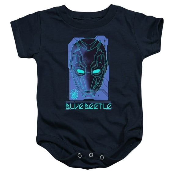 Blue Beetle (2023) Large Mask Unisex Infant Snap Suit for Baby