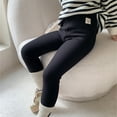 thumbnail image 4 of Otqutp Ankle Length Pants for Toddler Kids Baby Girls Cotton Thick Lined Warm Leggings Knitted Pantihose Stretchy Basic Ninth Pantyhose for Winter Stocking(Black,7-8 Years), 4 of 5