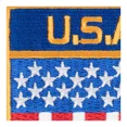 thumbnail image 2 of U.S.A. Flag Hanging Shield Patch, American Flag Patches, 2 of 3