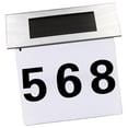 thumbnail image 4 of Stainless Steel Solar Powered LED Doorplate Number Light House Door Address Numbers Outdoor, 4 of 7