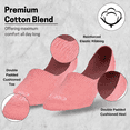thumbnail image 6 of ODD SOX – Basix Unisex Medium No Show Socks – Salmon Heather – Soft Cotton Blend Low Profile Fit –, 6 of 6