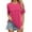 Hot Pink, variant on Women Summer Tops Women's Spring/ summer Round Neck Short Sleeve Loose T Shirt Lace Patchwork Top Women Thermal Long Sleeve Shirt Mens Leopard Print Vintage Blouse Lace V Neck Blouse plus Dark Green