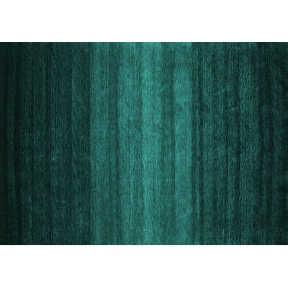 Ahgly Company Machine Washable Indoor Rectangle Abstract Turquoise Blue Contemporary Area Rugs, 5' x 7'