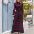 thumbnail image 3 of Clan Lindsay Tartan Long Dress women long dresses luxury evening dress woman for wedding evening dresses ladies Prom gown, 3 of 4