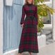 thumbnail image 4 of Vestido largo a cuadros Clan Lindsay para mujer, vestidos largos, vestidos de noche de lujo para mujer, vestidos de noche para boda, vestidos de fiesta para mujer, 4 of 5