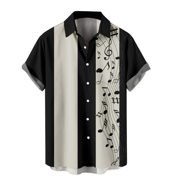 Camisas casuales de manga corta estilo hawaiano de moda de verano para hombres Pompotops oipoqjl33144