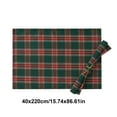 thumbnail image 3 of LanSuare Christmas Dinner Paper Placemats, 16x87Inch Buffalo Plaid Disposable Paper Placemats Green and Red Table Mats for Xmas Dinner , Kitchen Party Supplies, 3 of 6