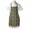 thumbnail image 4 of Floral Apron, Negative Exposure Effect Blossomed Pinkish Anemone Plant Overlapped Lobed Leaves, Unisex Kitchen Bib with Adjustable Neck for Cooking Gardening, Adult Size, Multicolor, by Ambesonne, 4 of 4