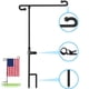thumbnail image 3 of Soporte para bandera de jardín de metal con recubrimiento en polvo y pintura resistente a la intemperie, asta de bandera enrollable de metal, sin tope, fácil de enganchar, plegable y, 3 of 9