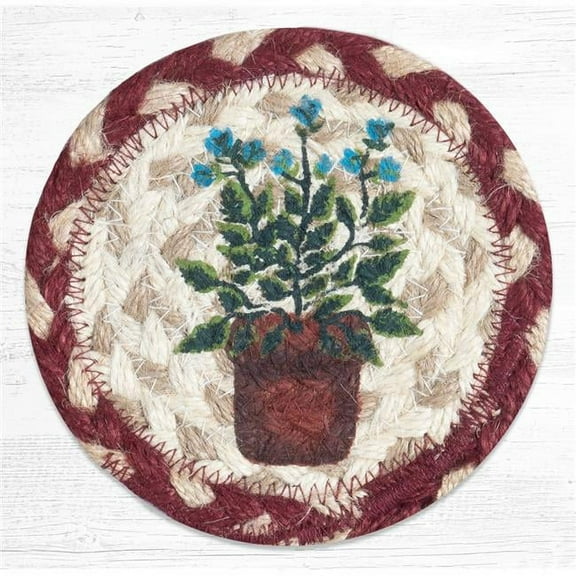 Capitol 31-IC524S 5 x 5 in. Sage Printed Coaster Round Rug, Multi Color