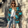 thumbnail image 5 of SCRAWLGOD Aztec Ethnic Cardigan Jacket for Women Lightweight Graphic Sweatshirts Size 2XL Long-Sleeve Women Long Cardigan with Pockets Stretchable Casual Cardigans for Travel, 5 of 7