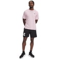 thumbnail image 2 of Pantalones cortos Under Armour Tech Woven Graphic para hombre, color negro/blanco, talla M, 2 of 2