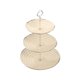 thumbnail image 2 of Soporte de Plástico Multicapa para Tartas, Aperitivos y Postres, Bandeja Desmontable de 3 Niveles para Dulces de Frutas, Ideal para Mesa de Centro, Uso Doméstico y Exterior, 26 X 26 X 35 Cm, Blanco y, 2 of 6