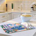 thumbnail image 6 of Yayeee Dish Drying Mat for Kitchen Counter 16"x18" Microfiber Absorbent Pad, Floral Window, 6 of 7