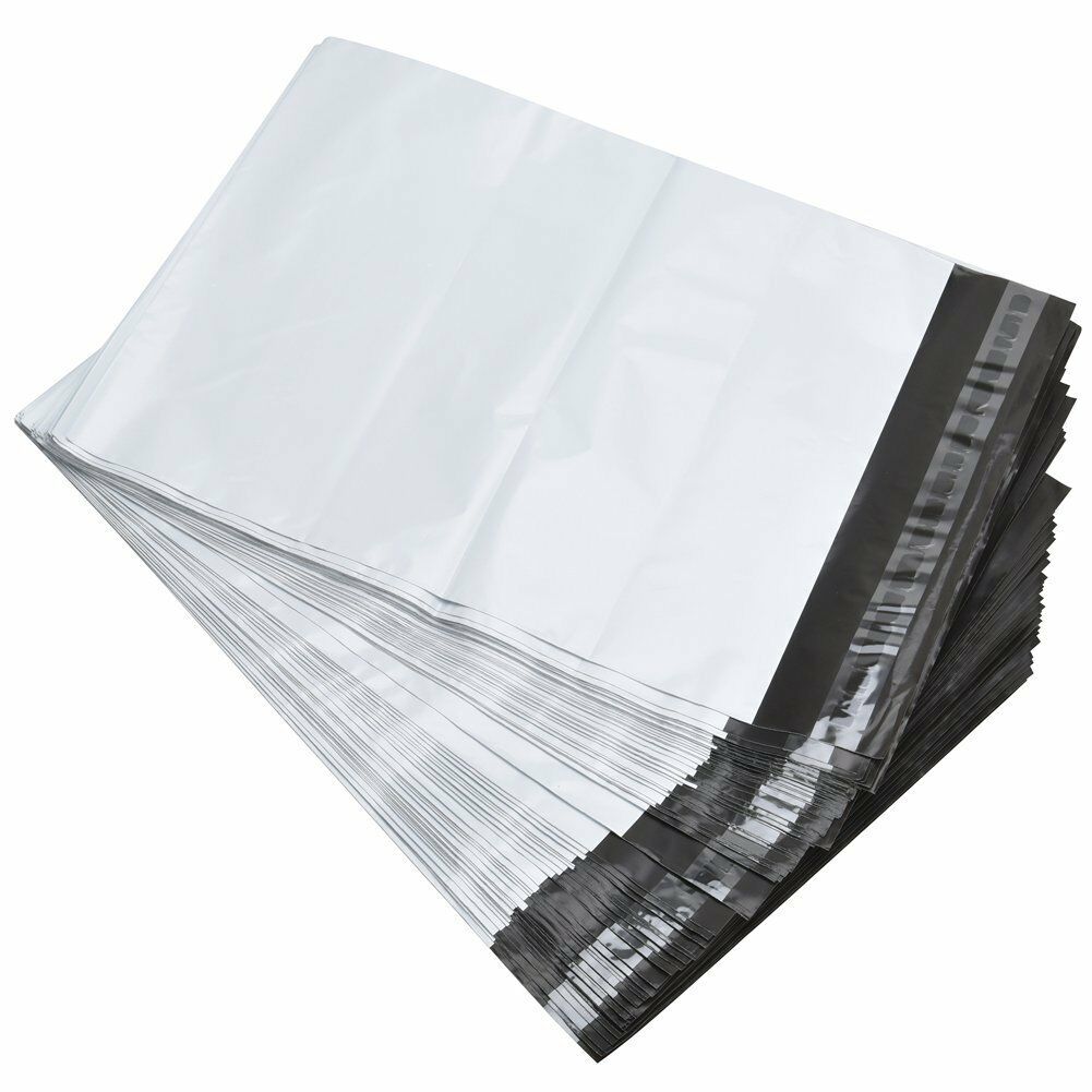 POLY MAILER 7.5X10.5 SHIPPING ENVELOPE SELF SEALING SHIPPING BAGS 100 WHT UTAPE®