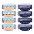 thumbnail image 4 of 16 /18 Pcs Men Safety Razor Blades 4 Layer German Stainless Steel Shaving Cartridges Replacement Mach 3 Shaver Heads, 4 of 14