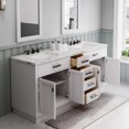 thumbnail image 4 of Water Creation Hartford 72" Double Sink Bath Vanity with 2 Mirrors in White, 4 of 5