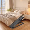 thumbnail image 3 of MOPHOTO Wood Dog Ramp, Non-slip Rubber Mat High Traction Ramp, 5 Level Adjustable Folding Pet Ramp for High Bed, Great for Small & Old Dogs & Cat, Supports up to 200 lbs, 63"L x 18"W, 3 of 9