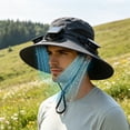 thumbnail image 5 of WKSCLPAI Wide Brim Solar Fan Hat with 3 Cooling Fans, Summer Fisherman Cap, Dual-Power Solar & USB Charging, Outdoor Cooling Hat Unisex for Men, Women, Dark Gray, Style A, 5 of 7