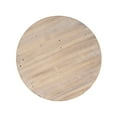 thumbnail image 4 of LiviNest Round Accent Table: Solid Wood Top with MGO Base - Compact 23.5 Inch Rustic Pedestal Table for Small Space Living Room & Home Office Decor, 4 of 6