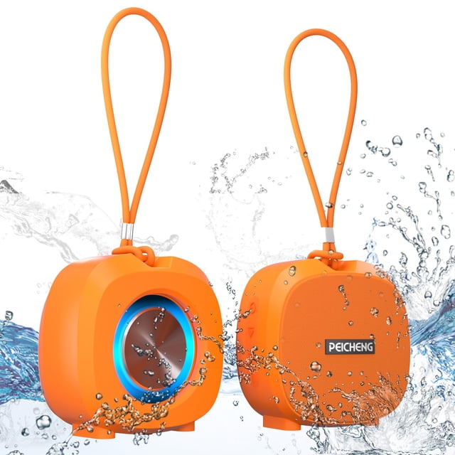 Parlante Bluetooth inalámbrico PEICHENG IPX5 resistente al agua con RGB