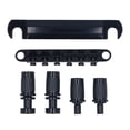 thumbnail image 2 of 12 String Saddle Bridge, Guitar Bridge and Tailpiece Metal Material Black  for LP Electric Guitars, 2 of 7