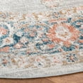 thumbnail image 3 of SAFAVIEH Shivan Quinlan Traditional Distressed Area Rug, Grey/Rose, 6'7" x 6'7" Round, 3 of 8
