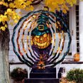 thumbnail image 2 of Campanas de viento giratorias coloridas colgantes de Halloween para decoración de patio al aire libre, colgante de PVC, 2 of 7
