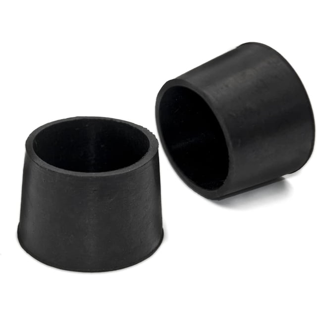 Juego de 4 tapas de goma antideslizantes cuadradas para patas de sillas, patas de mesa, 40 x 40 mm (4,0 x 4,0 cm), negro Xemadio XDJZ-111-56