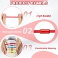 thumbnail image 3 of Uxcell No Tie Shoelaces Tieless Elastic Shoe Laces Replacement with 2 Metal Locks Buckles Fit for Sneakers Canvas Shoes Red, 3 of 7