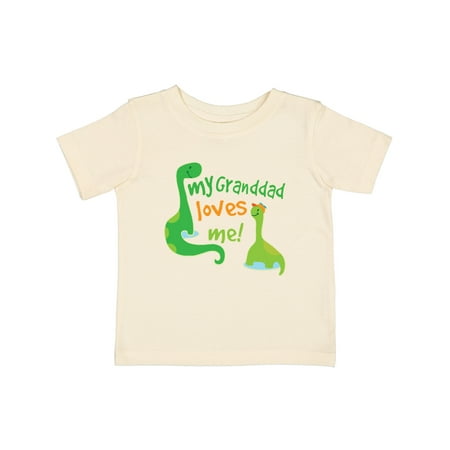

Inktastic My Granddad Loves Me Baby Outfit Gift Baby Boy T-Shirt