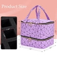 thumbnail image 4 of Bolsa organizadora de esmaltes de uñas Uross con capacidad para 42 botellas y lámpara de uñas, 4 of 6