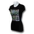 thumbnail image 2 of Green Lantern Gl Cover S/S Junior Women's T-Shirt Sheer Black, 2 of 3
