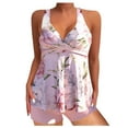 thumbnail image 2 of Conjunto de Traje de Baño Dividido de Mujeres, Tres Piezas Impreso Bikini Sexy para la Playa Y la Piscina, Traje de Baño sin Espalda con Almohadilla de Pecho, Nylon de Dos Piezas, 2 of 3