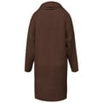 thumbnail image 5 of Arlun Elegant Long Cardigan Sweaters for Women European Style Open Front Oversized Slouchy Knit Fall Trendy Cardigans Coat Solid Color Lapel Long Sleeve Loose Outwear 2025 Brown M, 5 of 7