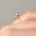 thumbnail image 3 of vylahjewellery Classic Round Cut Moissanite Solitaire Ring for Women 10K Vermeil Yellow Gold Minimalist Engagement Wedding Promise Bridal Jewelry Comfort Fit Anniversary Rings, 3 of 8