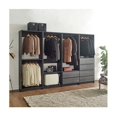 thumbnail image 2 of Maykoosh Closet System Customizible, Walk-In Wardrobe Organizer, Closet System with Hanging, Hanging Rods, Drawers, Heavy Duty-Color:Black,Size:Model ABCD 4 Closet, 2 of 6
