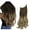 Light Brown To Light Blonde, variant on Hairpiece Hair Extensions with Invisible Transparent Wire Adjustable Size Removable Secure Clips in Curly Wavy Hidden Secret Hairpiece for Women 20 Inch 4.5 Oz -Black Brown Blonde